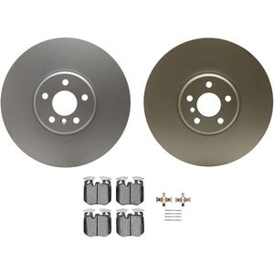 Dynamic Friction 4512-31084 - Front Brake Kit - Geostop Rotors and 5000 Advanced Brake Pads (Ceramic) with Hardware