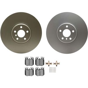 Dynamic Friction 4512-31137 - Front Brake Kit - Geostop Rotors and 5000 Advanced Brake Pads (Low-Metallic) with Hardware