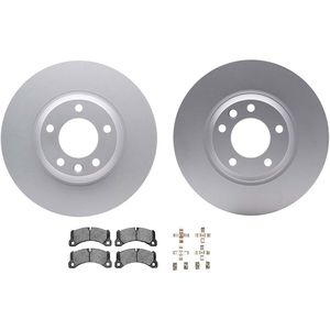 Dynamic Friction 4512-74042 - Front Brake Kit - Geostop Rotors and 5000 Advanced Brake Pads (Low-Metallic) with Hardware