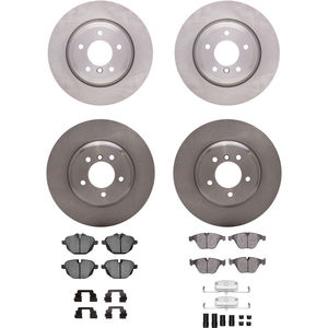 Dynamic Friction 6314-31054 - Front and Rear Brake Kit - Rotors with 3000 Series Ceramic Brake Pads includes hardware