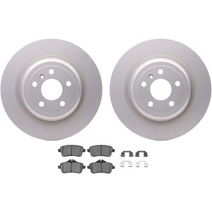 Dynamic Friction 4512-63226 - Rear Brake Kit - Geostop Rotors and 5000 Advanced Brake Pads (Ceramic) with Hardware