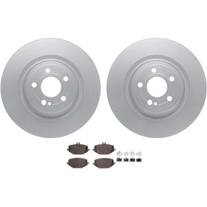 Dynamic Friction 4512-63251 - Rear Brake Kit - Geostop Rotors and 5000 Advanced Brake Pads (Ceramic) with Hardware