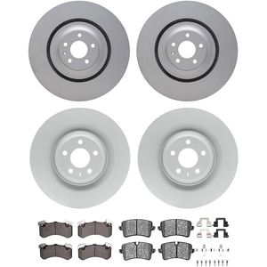 Dynamic Friction 4514-73045 - Front and Rear Brake Kit - Geospec Rotors with 5000 Advanced Brake Pads includes Hardware