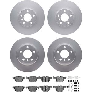 Dynamic Friction 4514-31042 - Front and Rear Brake Kit - Geostop Rotors and 5000 Advanced Brake Pads (Ceramic) with Hardware