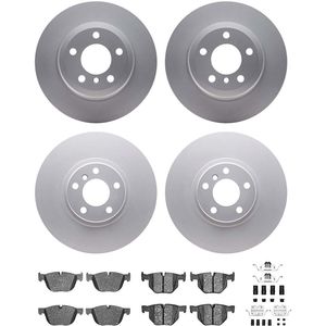 Dynamic Friction 4514-31091 - Front and Rear Brake Kit - Geostop Rotors and 5000 Advanced Brake Pads with Hardware