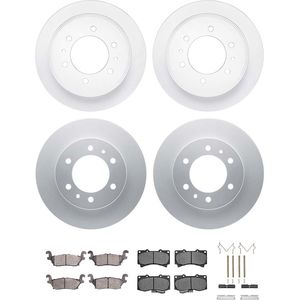 Dynamic Friction 4514-93001 - Front and Rear Brake Kit - Geostop Rotors and 5000 Advanced Brake Pads (Ceramic) with Hardware