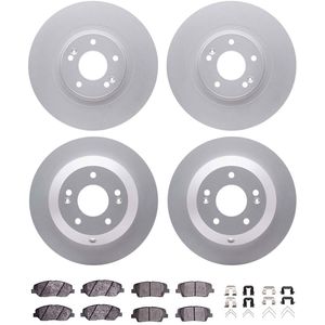 Dynamic Friction 4514-03078 - Front and Rear Brake Kit - Geostop Rotors and 5000 Advanced Brake Pads (Ceramic) with Hardware