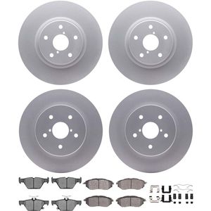 Dynamic Friction 4514-13033 - Front and Rear Brake Kit - Geostop Rotors and 5000 Advanced Brake Pads (Ceramic) with Hardware