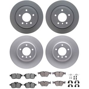 Dynamic Friction 4514-31036 - Front and Rear Brake Kit - Geostop Rotors and 5000 Advanced Brake Pads (Ceramic) with Hardware