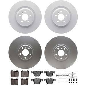 Dynamic Friction 4514-31052 - Front and Rear Brake Kit - Geospec Rotors with 5000 Advanced Brake Pads includes Hardware