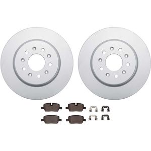 Dynamic Friction 4512-46158 - Rear Brake Kit - Geostop Rotors and 5000 Advanced Brake Pads (Ceramic) with Hardware