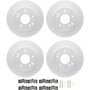 Dynamic Friction 4514-47183 - Front and Rear Brake Kit - Geostop Rotors and 5000 Advanced Brake Pads (Semi-metallic) with Hardware