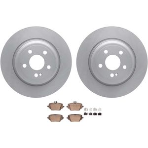 Dynamic Friction 4512-63270 - Rear Brake Kit - Geostop Rotors and 5000 Advanced Brake Pads (Ceramic) with Hardware