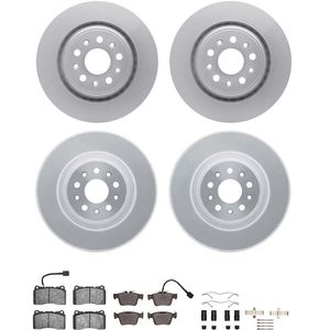 Dynamic Friction 4514-79001 - Front and Rear Brake Kit - Geostop Rotors and 5000 Advanced Brake Pads with Hardware