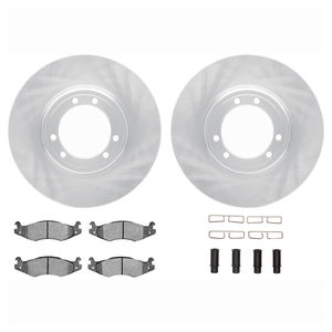 Dynamic Friction 6512-44001 - Front OR Rear Brake Kit - Quickstop Rotors and 5000 Brake Pads With Hardware