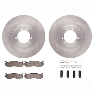 Dynamic Friction 6512-44005 - Front Brake Kit - Quickstop Rotors and 5000 Brake Pads With Hardware