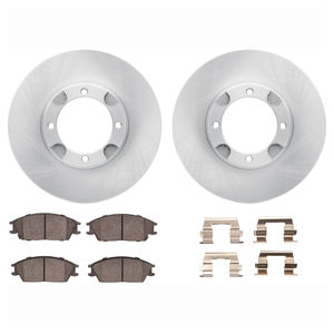 Dynamic Friction 6512-03137 - Front Brake Kit - Quickstop Rotors and 5000 Brake Pads With Hardware