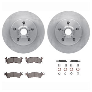 Dynamic Friction 6512-46085 - Front Brake Kit - Quickstop Rotors and 5000 Brake Pads With Hardware