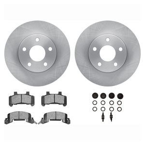 Dynamic Friction 6512-47034 - Front Brake Kit - Quickstop Rotors and 5000 Brake Pads With Hardware