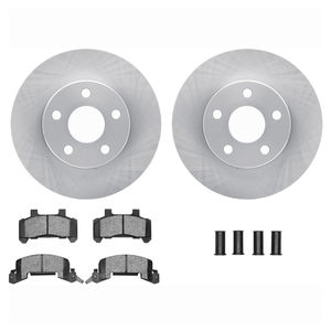 Dynamic Friction 6512-47065 - Front Brake Kit - Quickstop Rotors and 5000 Brake Pads With Hardware