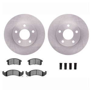 Dynamic Friction 6512-47157 - Front Brake Kit - Quickstop Rotors and 5000 Brake Pads With Hardware