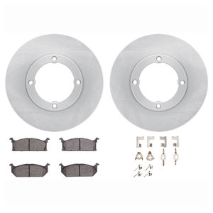 Dynamic Friction 6512-50005 - Front Brake Kit - Quickstop Rotors and 5000 Brake Pads With Hardware