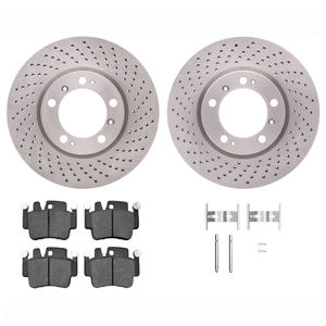 Dynamic Friction 6512-02059 - Front Brake Kit - Quickstop Rotors and 5000 Brake Pads With Hardware