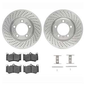 Dynamic Friction 6512-02061 - Front Brake Kit - Quickstop Rotors and 5000 Brake Pads With Hardware