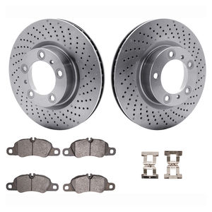 Dynamic Friction 6512-02072 - Front Brake Kit - Quickstop Rotors and 5000 Brake Pads With Hardware