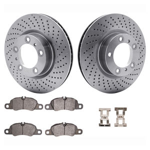 Dynamic Friction 6512-02073 - Front Brake Kit - Quickstop Rotors and 5000 Brake Pads With Hardware