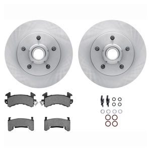 Dynamic Friction 6512-47136 - Front Brake Kit - Quickstop Rotors and 5000 Brake Pads With Hardware