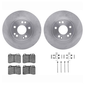 Dynamic Friction 6512-63282 - Front Brake Kit - Quickstop Rotors and 5000 Brake Pads With Hardware