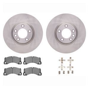 Dynamic Friction 6512-74072 - Front Brake Kit - Quickstop Rotors and 5000 Brake Pads With Hardware