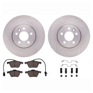 Dynamic Friction 6512-74421 - Front Brake Kit - Quickstop Rotors and 5000 Brake Pads With Hardware