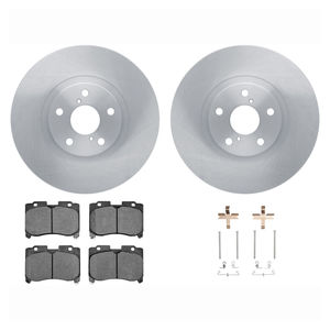 Dynamic Friction 6512-76380 - Front Brake Kit - Quickstop Rotors and 5000 Brake Pads With Hardware