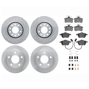 Dynamic Friction 6514-73001 - Front and Rear Brake Kit - Quickstop Rotors and 5000 Brake Pads With Hardware