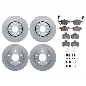 Dynamic Friction 6514-73011 - Front and Rear Brake Kit - Quickstop Rotors and 5000 Brake Pads With Hardware