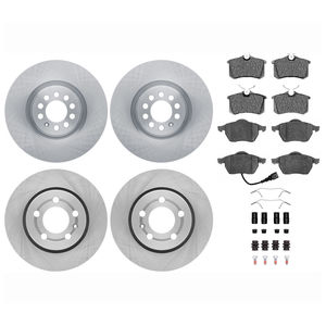 Dynamic Friction 6514-74061 - Front and Rear Brake Kit - Quickstop Rotors and 5000 Brake Pads With Hardware