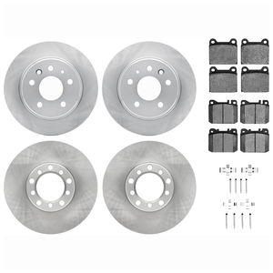 Dynamic Friction 6514-63001 - Front and Rear Brake Kit - Quickstop Rotors and 5000 Brake Pads With Hardware