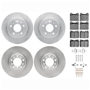 Dynamic Friction 6514-63006 - Front and Rear Brake Kit - Quickstop Rotors and 5000 Brake Pads With Hardware