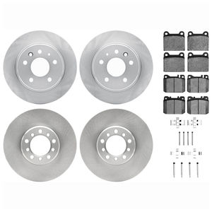 Dynamic Friction 6514-63007 - Front and Rear Brake Kit - Quickstop Rotors and 5000 Brake Pads With Hardware