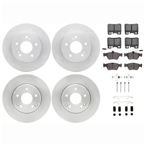 Dynamic Friction 6514-63018 - Front and Rear Brake Kit - Quickstop Rotors and 5000 Brake Pads With Hardware