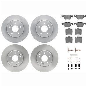 Dynamic Friction 6514-63023 - Front and Rear Brake Kit - Quickstop Rotors and 5000 Brake Pads With Hardware