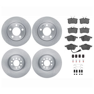 Dynamic Friction 6514-74047 - Front and Rear Brake Kit - Quickstop Rotors and 5000 Brake Pads With Hardware
