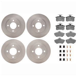 Dynamic Friction 6514-73075 - Front and Rear Brake Kit - Quickstop Rotors and 5000 Brake Pads with Hardware