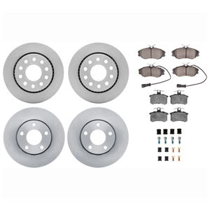 Dynamic Friction 6514-73100 - Front and Rear Brake Kit - Quickstop Rotors and 5000 Brake Pads with Hardware