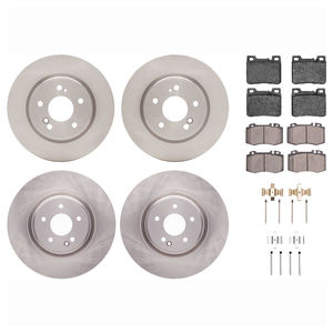 Dynamic Friction 6514-63086 - Front and Rear Brake Kit - Quickstop Rotors and 5000 Brake Pads with Hardware