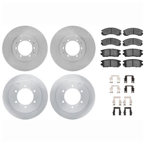 Dynamic Friction 6514-72138 - Front and Rear Brake Kit - Quickstop Rotors and 5000 Brake Pads with Hardware