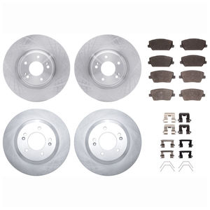 Dynamic Friction 6514-03262 - Front and Rear Brake Kit - Rotors with 5000 Advanced Brake Pads includes Hardware
