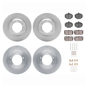 Dynamic Friction 6514-11032 - Front and Rear Brake Kit - Rotors with 5000 Advanced Brake Pads includes Hardware